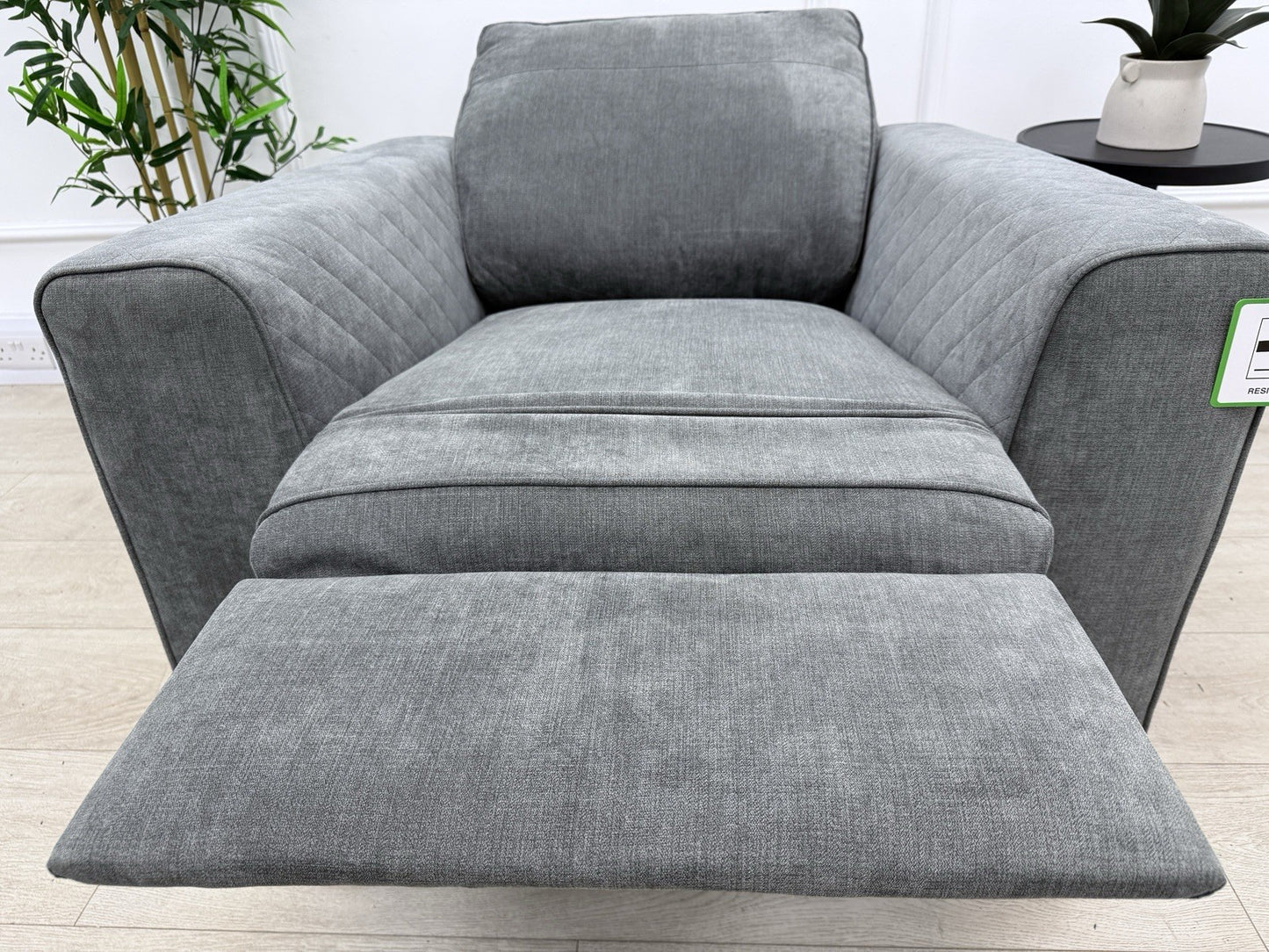 DFS Horace / Orka Power Recliner Chair In Graphite Fabric