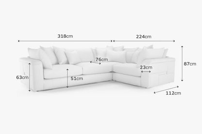 Sofology The Westwood Corner Sofa In Ecru Boucle Fabric