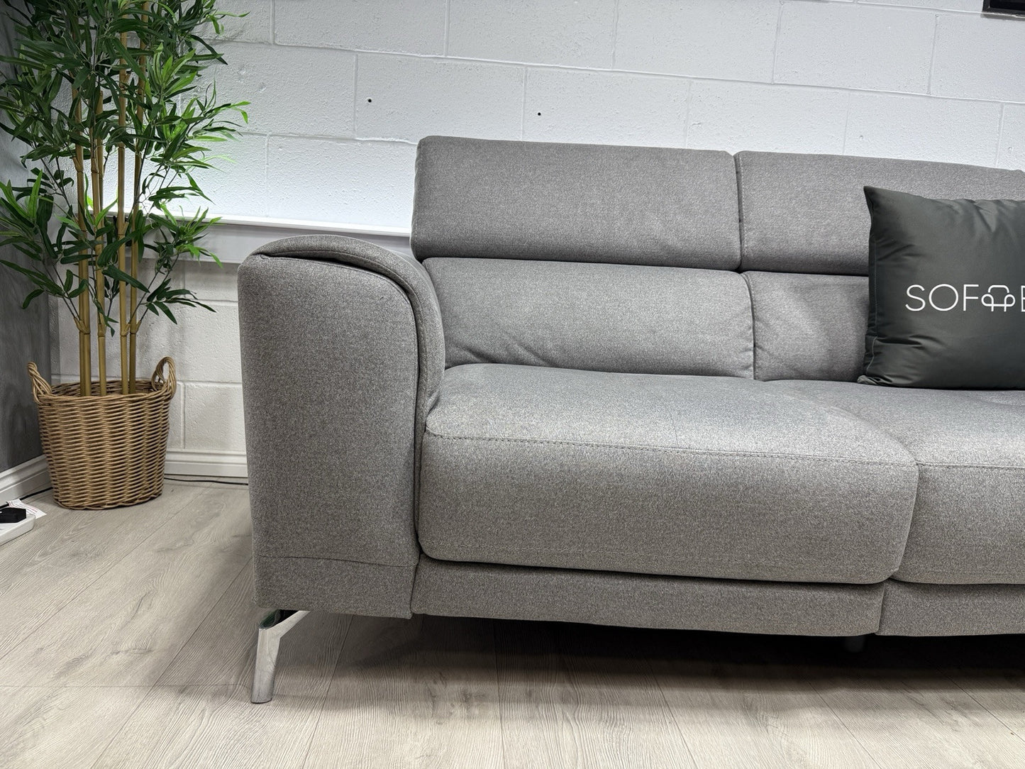 DFS Venezia Corner Recliner Sofa In Grey