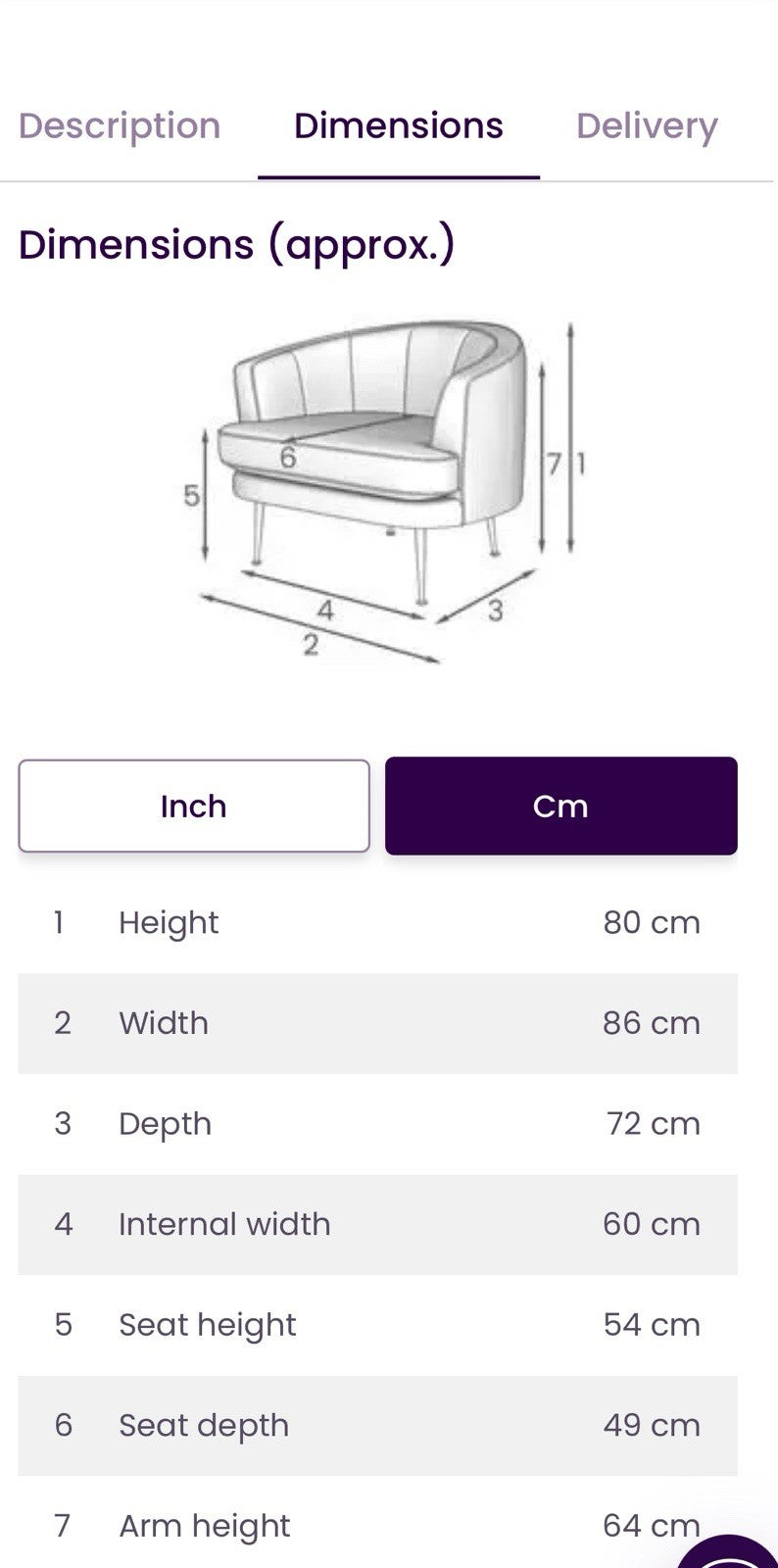 DFS Enhanced Accent Chair In Olive Velvet Fabric