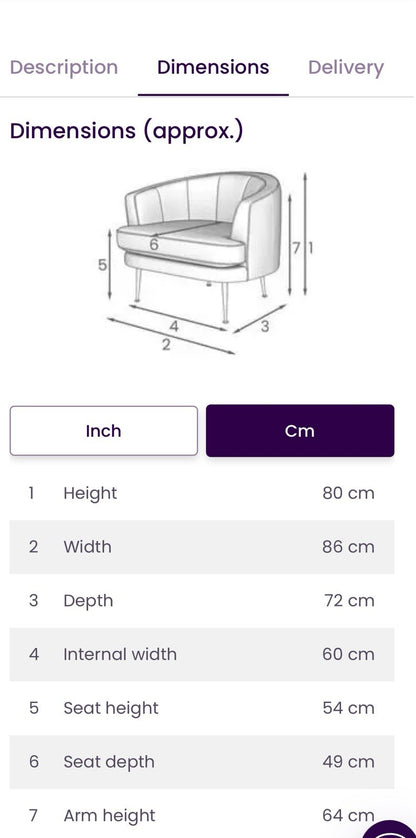 DFS Enhanced Accent Chair In Olive Velvet Fabric