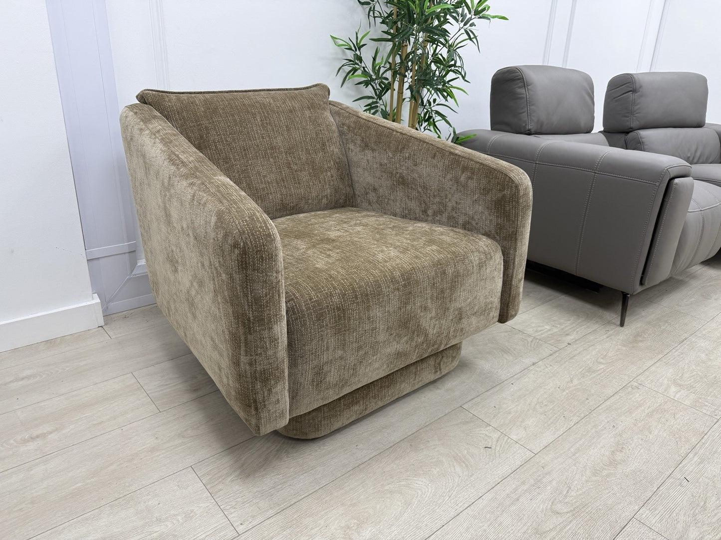 DFS French Connection Molten Swivel Accent Chair