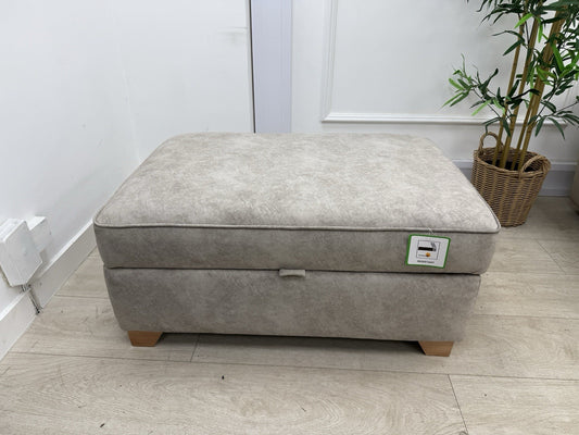 DFS Cherished Storage Footstool In Oatmeal