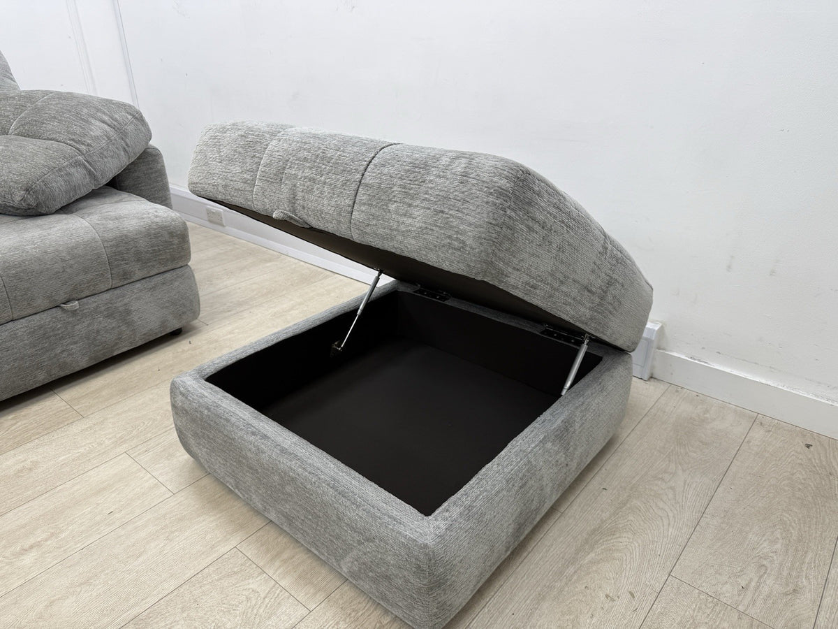 DFS Steller Storage Footstool In Mist Grey