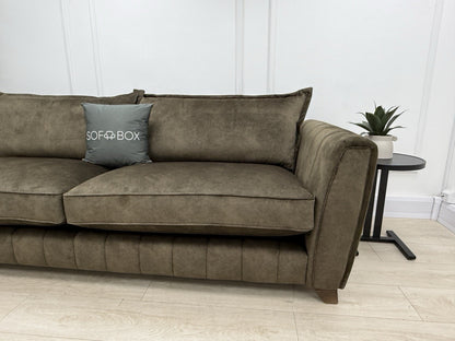 DFS Cherished 4 Seater Sofa In Sage Self Piped Combination