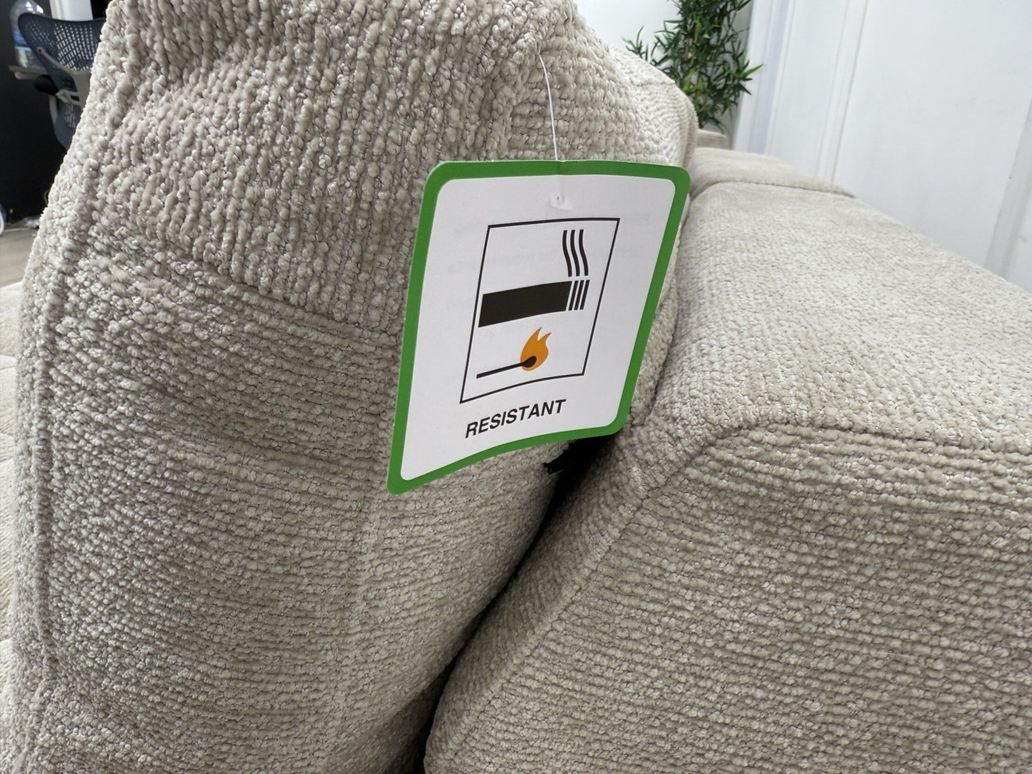 DFS Una Power Slider 3 Seater Sofa In Roma Oyster Fabric