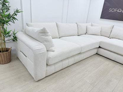 Sofology The Westwood Corner Sofa In Ecru Boucle Fabric