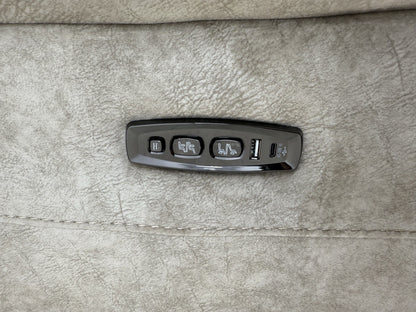 Furniture Village Moreno Power Recliner Corner Sofa In Cream Fabric