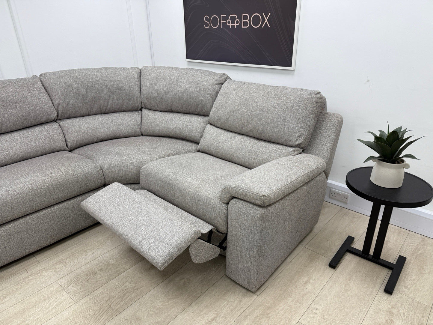 G Plan Taylor Power Recliner Corner Sofa In Tropic Ash Fabric