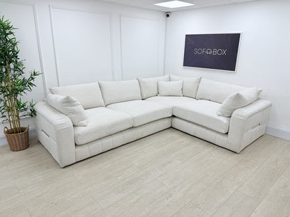 Sofology The Westwood Corner Sofa In Ecru Boucle Fabric