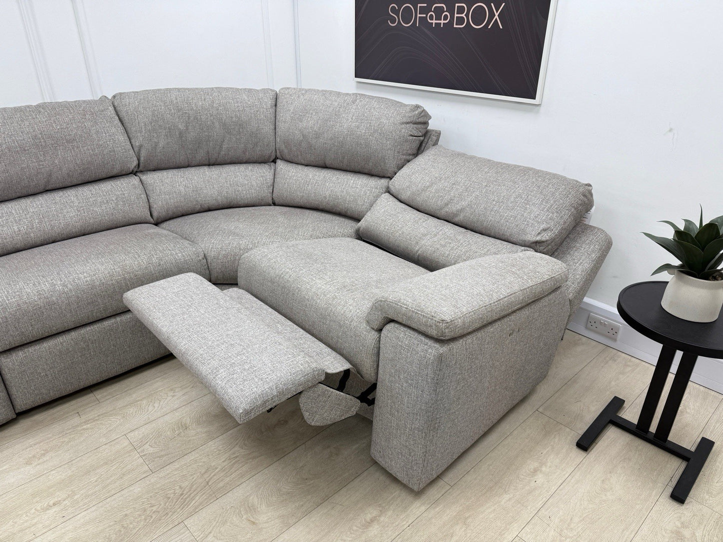 G Plan Taylor Power Recliner Corner Sofa In Tropic Ash Fabric