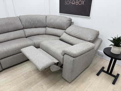 G Plan Taylor Power Recliner Corner Sofa In Tropic Ash Fabric