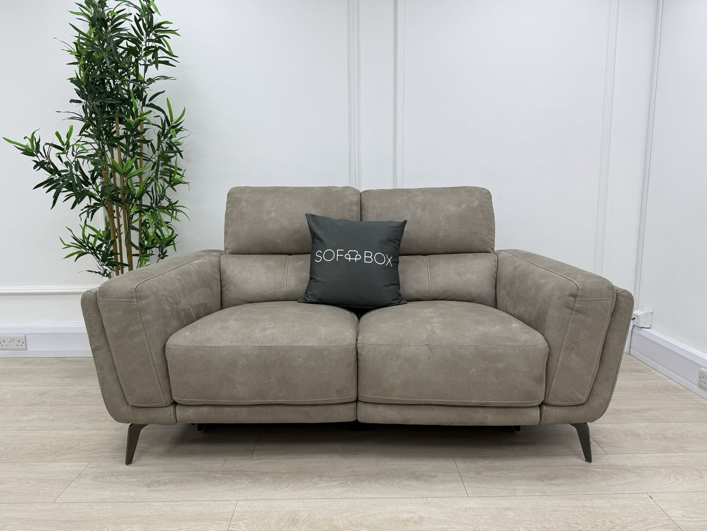 DFS San Mateo 2 Seater Power Recliner Sofa In Arizona Stone