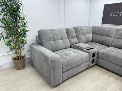 DFS Steller Corner Sofa In Mist Grey