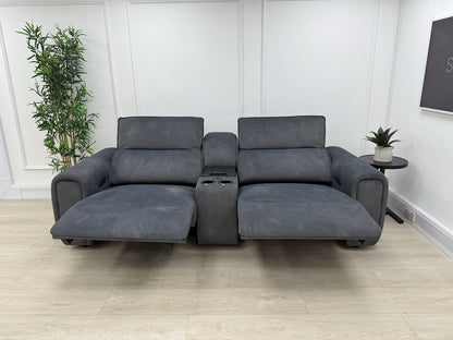 Sofology Premiere 2.5 Seater Power Recliner/Headrest/Heated Sofa