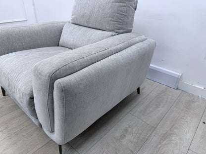 DFS San Mateo Power Recliner Armchair In Fresno Ivory Fabric