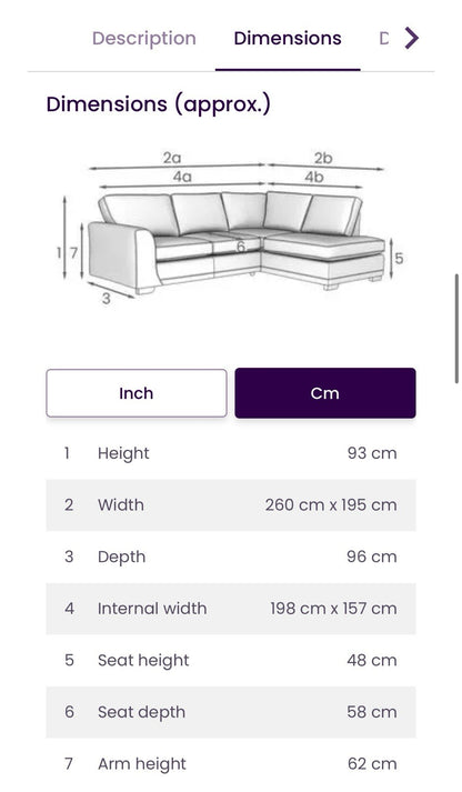 DFS Orka Velvet Corner Sofa In Mocha