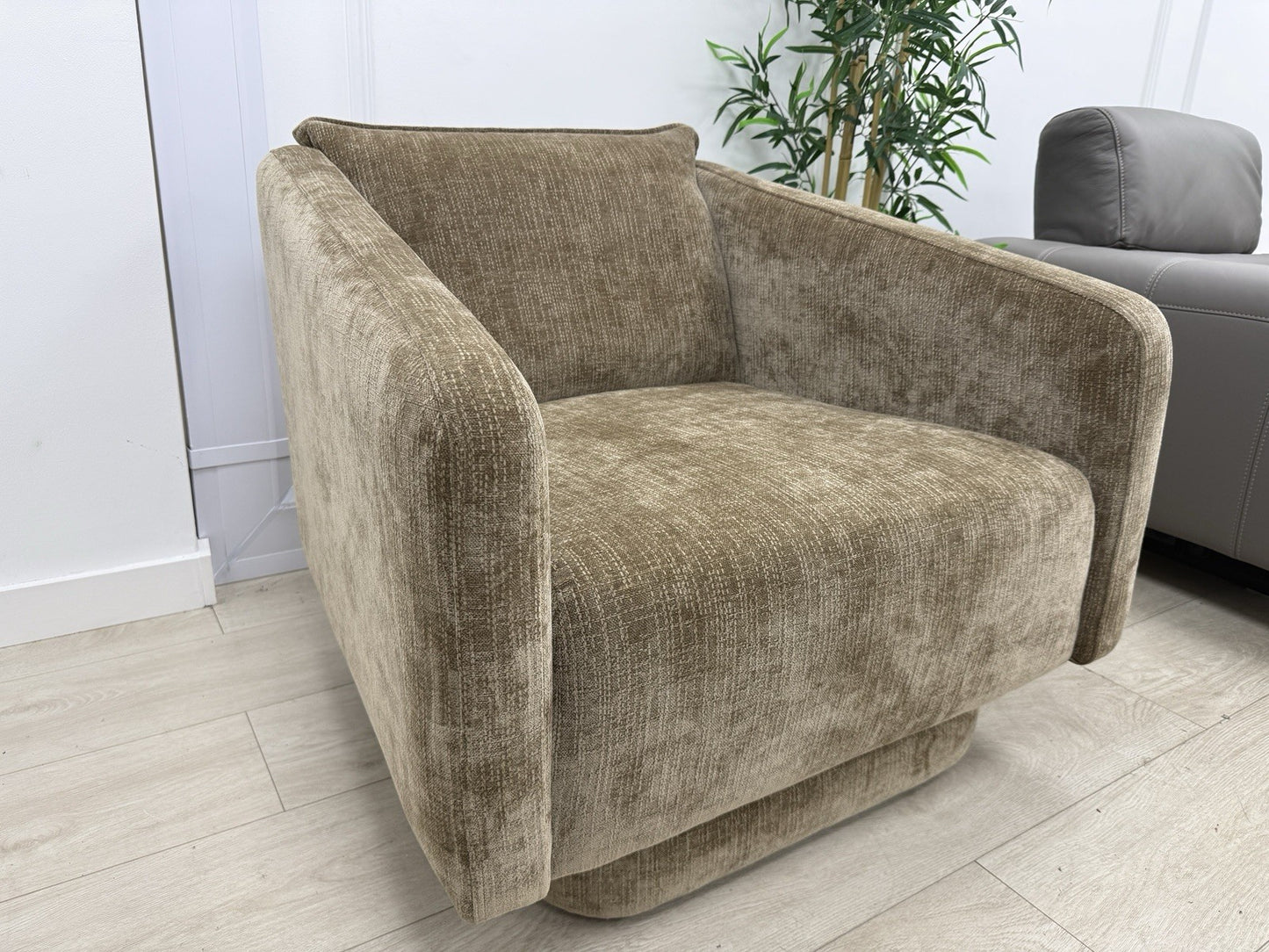 DFS French Connection Molten Swivel Accent Chair