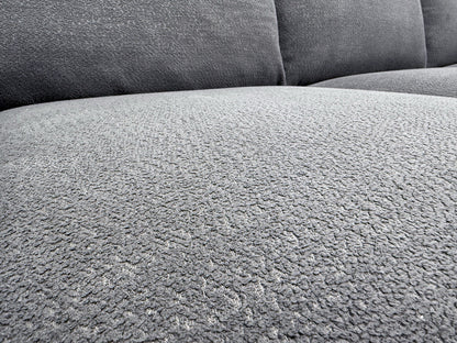 Sofology Marble Arch Corner Sofa In Charcoal Bouclé Fabric