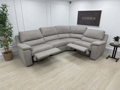 G Plan Taylor Power Recliner Corner Sofa In Tropic Ash Fabric