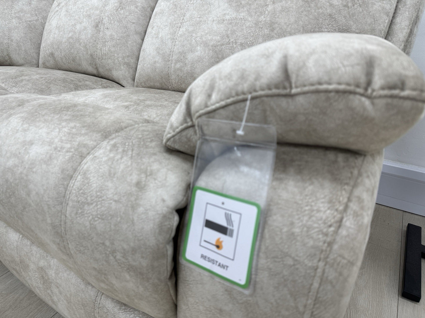 Furniture Village Moreno Power Recliner Corner Sofa In Cream Fabric