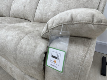 Furniture Village Moreno Power Recliner Corner Sofa In Cream Fabric