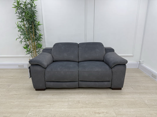 La-Z-Boy Austin 2 Seater Power Recliner Sofa In Flecked Charcoal Fabric