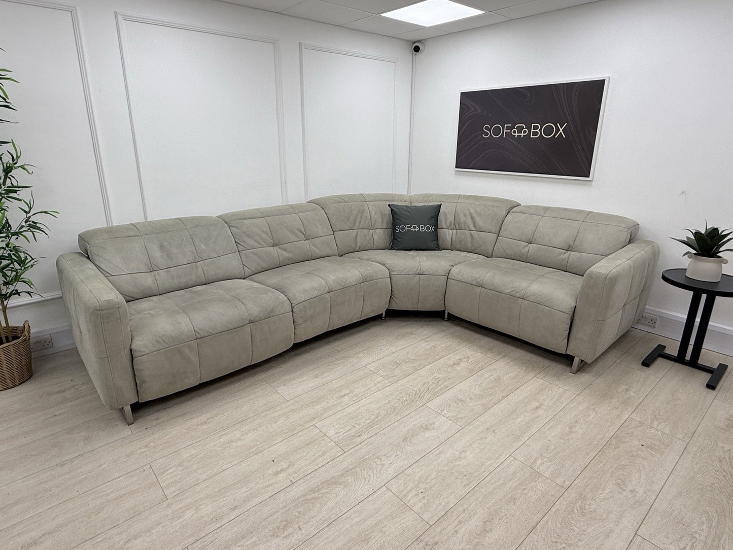 Sofology Marmont Corner Recliner Sofa In Cream