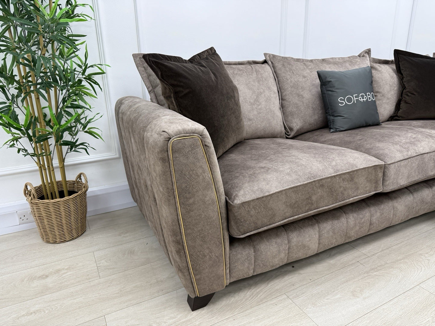 DFS Cherished Corner Sofa In Chocolate LHF