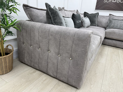 DFS Devine Corner Sofa In Grey