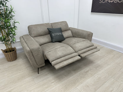 DFS San Mateo 2 Seater Power Recliner Sofa In Arizona Stone
