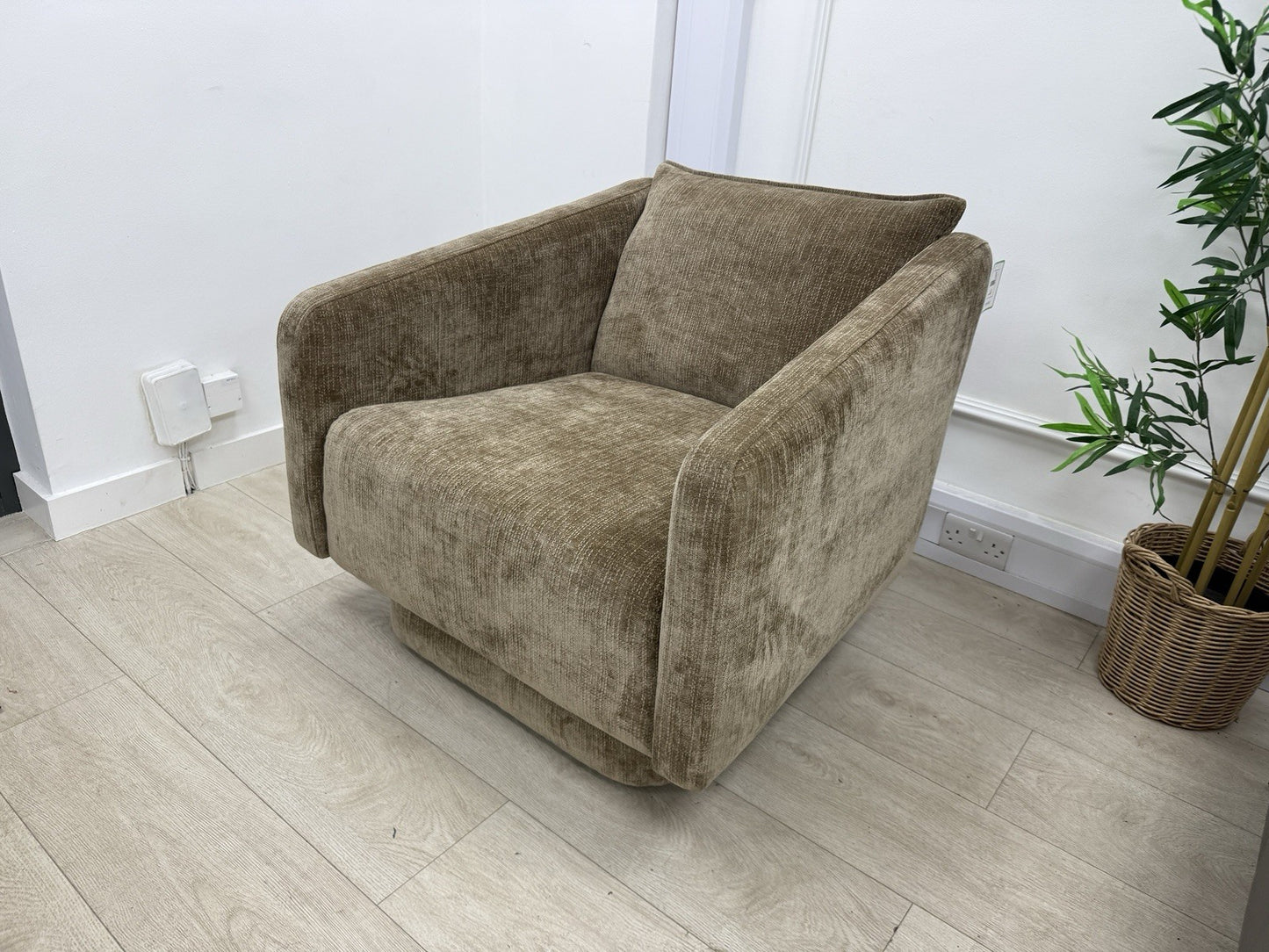 DFS French Connection Molten Swivel Accent Chair