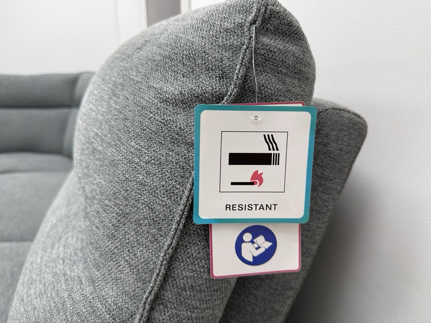 DFS Aussie Power Recliner Corner Sofa In Grey Fabric