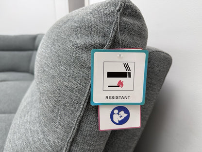 DFS Aussie Power Recliner Corner Sofa In Grey Fabric