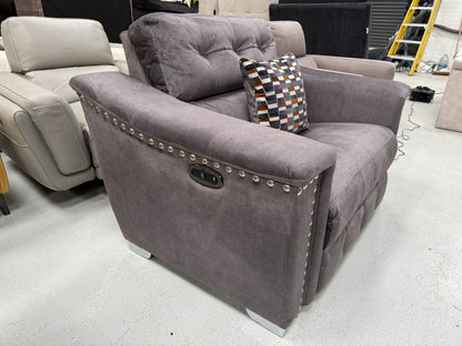 La-Z-Boy New Hollywood Power Recliner Love Chair In Grey