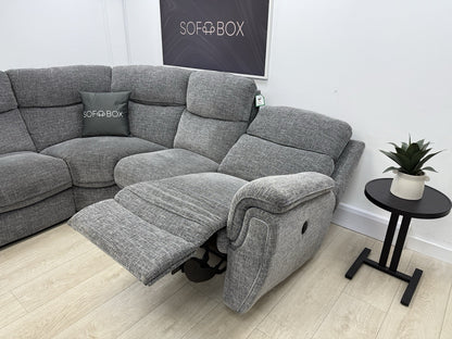 SCS Ashton Power Recliner Corner Sofa In Grey Fabric