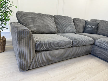 DFS Heydon Corner Sofa In Charcoal Grey