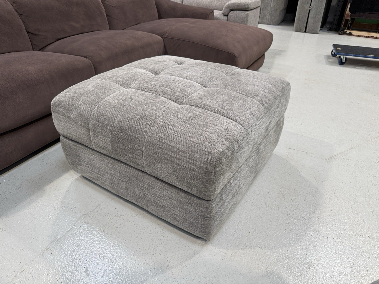 DFS Steller Storage Footstool In Mist Grey