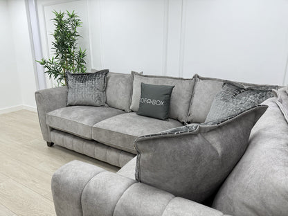 DFS Cherished Corner Sofa In Grey LHF