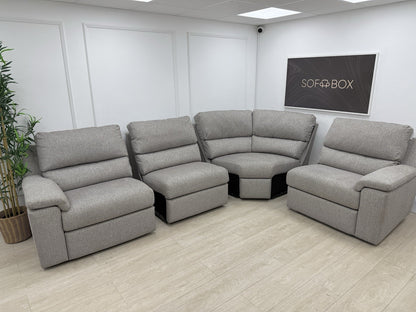 G Plan Taylor Power Recliner Corner Sofa In Tropic Ash Fabric