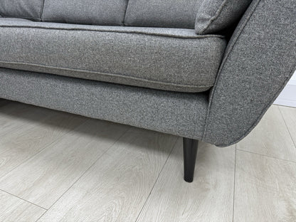 DFS Zinc French Connection Corner Sofa In Grey