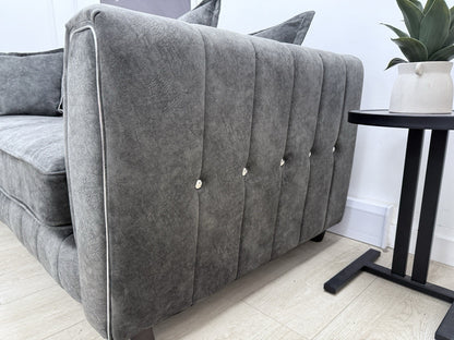 DFS Cherished Corner Sofa In Charcoal Combination