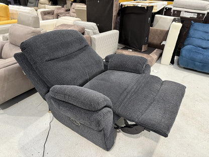 La-Z-Boy New Tamla Power Recliner Cuddler Chair In Aspen Black Fabric