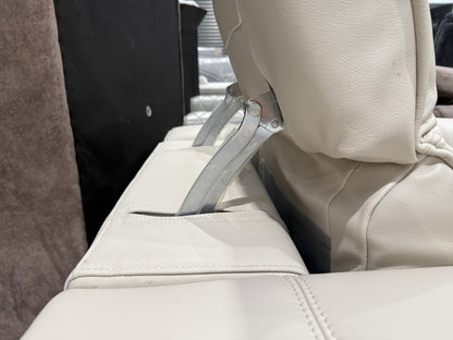 DFS Alivia Power Recliner Chair In Borelli Frost Leather
