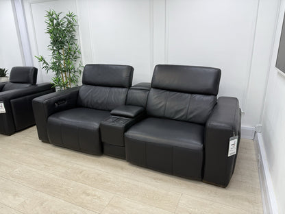 DFS Crusade 3 Seater Sofa, Smart Console & Chair Set Recliner/Heated Leather