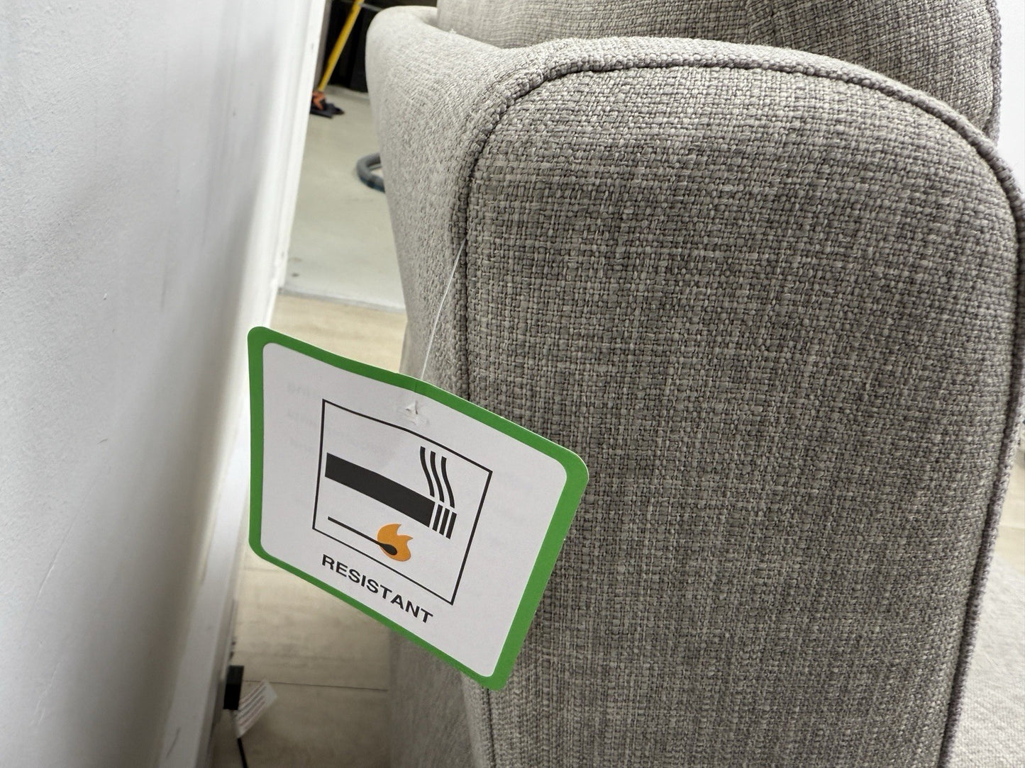 DFS Trek Power Recliner Armchair In Grey Fabric