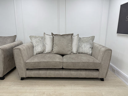 DFS Cherished 3 Seater Sofa, Chair & Footstool Set In Oatmeal