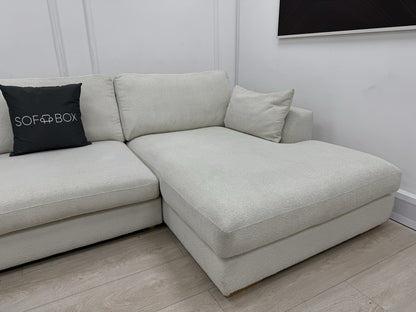 DFS Calix Boucle Corner Sofa & Accent Chair Set In Ivory