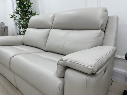 G Plan Thornbury 3 Seater Leather Power Recliner Sofa With Headrest & Lumbar