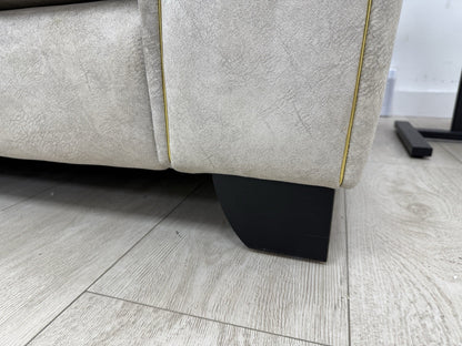 Furniture Village Mariah Corner Sofa & Armchair Set In Cream